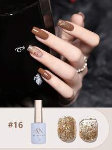 MIANEL 12ML/PCS Sơn móng tay dạng gel Maillard Tortoise Shell Gelly Amber bán chạy nhất mùa thu 2024 Sơn móng tay màu băng trong suốt mới phổ biến, Thích hợp cho mùa hè và mùa thu, Móng tay màu đen Móng tay Giáng sinh cần đèn UV để khô, Thích hợp cho móng tay và móng chân, Nghệ thuật làm móng hoàn hảo cho tiệm làm móng nghệ thuật và sử dụng DIY, Quà tặng cho phụ nữ và trẻ em gái - Nhiều màu - Xem 18