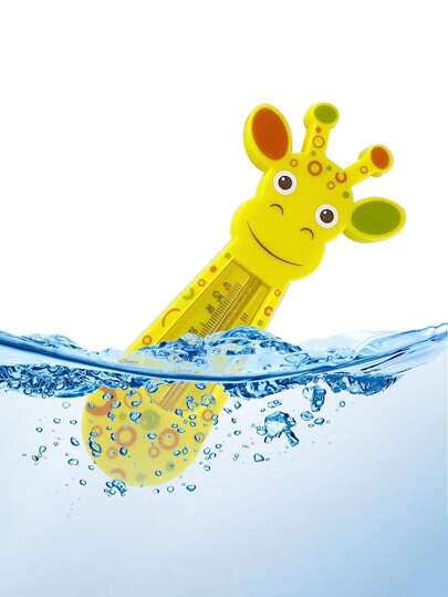 Termómetro de bañera, termómetro de temperatura de bañera con diseño de jirafa adorable, juguete flotante de jirafa para bañera o piscina, termómetro de temperatura