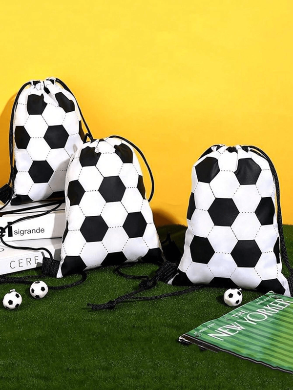 Drawstring Bag Football Print Drawstring Bag Storage Backpack