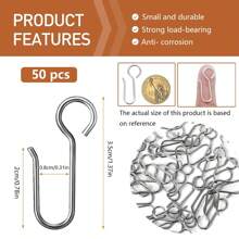 Metal Curtain Track Hooks S Shaped Small Curtain Hooks Ceiling Or Wall Curtain Track Hooks And Plastic Gliders Track Rollers For Ceiling Track Drapes-Easy To Install