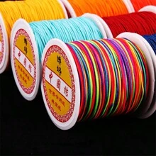 0.4/0.5/0.8/1/1.5mm 散装绳中国结花边绳用于珠宝制作 DIY 香巴拉手链珠宝配件 - Pick colors - 查看 3