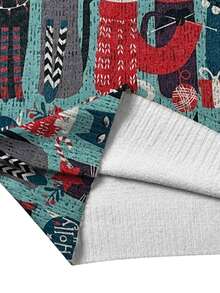 Áo len chui đầu cổ tròn tay dài họa tiết mèo hoạt hình cho nữ, mùa thu/đông - Nhiều màu - Xem 4