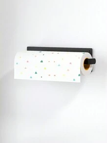 1/2pcs Magnetic Tissue Paper Holder, Self-Adhesive Base Suitable For Refrigerator, Washing Machine And Microwave, Saves Space, Easy Detachable And Installable, Kitchen & Bathroom Accessory