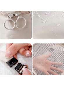 Waterproof Travel Luggage Suitcase Organizer Kit With 7 Toiletry Bags - màu đen - Xem 10