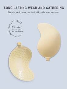 2入組芒果形狀隱形胸貼，加強型粘貼式胸貼，透氣且薄，抗下垂，無痕芒果形狀隱形胸貼適用於女性 - 彩色 - 查看 3