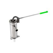 ZhdnBhnos Bomba manual de agua para pozos, jarra para el jardín, bomba de succión con prensa manual de acero inoxidable - Plateado - Ver 9