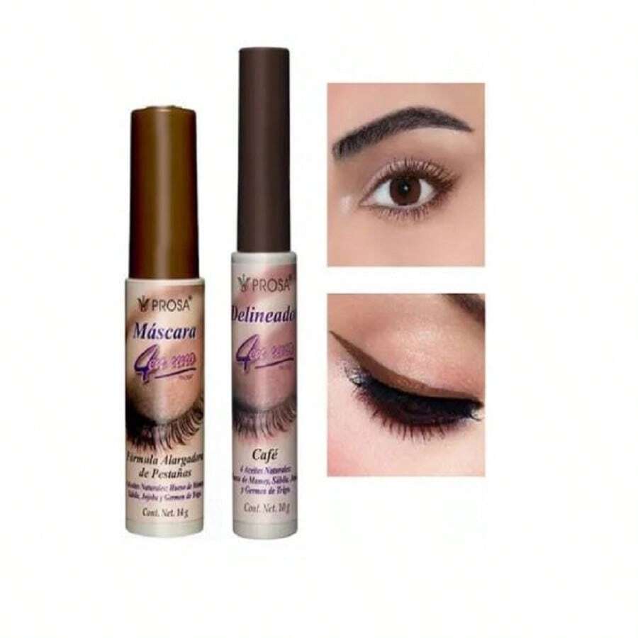 Prose Brown Mascara And Brown Eyeliner, Prose 4 In 1 Mascara - Coffee Brown - View 1