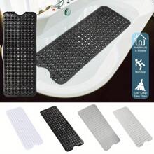 EXTRA LARGE NON-SLIP BATH MAT BATHTUB BATHROOM SHOWER MAT RUBBER STRONG SUCTION - Black - View 3