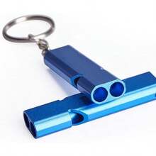 1 件定制紧急口哨，带激光雕刻文字的救生员安全口哨，适用于户外露营、徒步旅行、划船、背包旅行、钓鱼、皮划艇、儿童救援信号、响亮的求生口哨、个性化礼物 - 彩色 - 查看 16