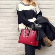 Purses And Handbags For Women Fashion Tote Bag Shoulder Crossbody Bag Ladies Top Handle Satchel Purse - 黑色 - 查看 4