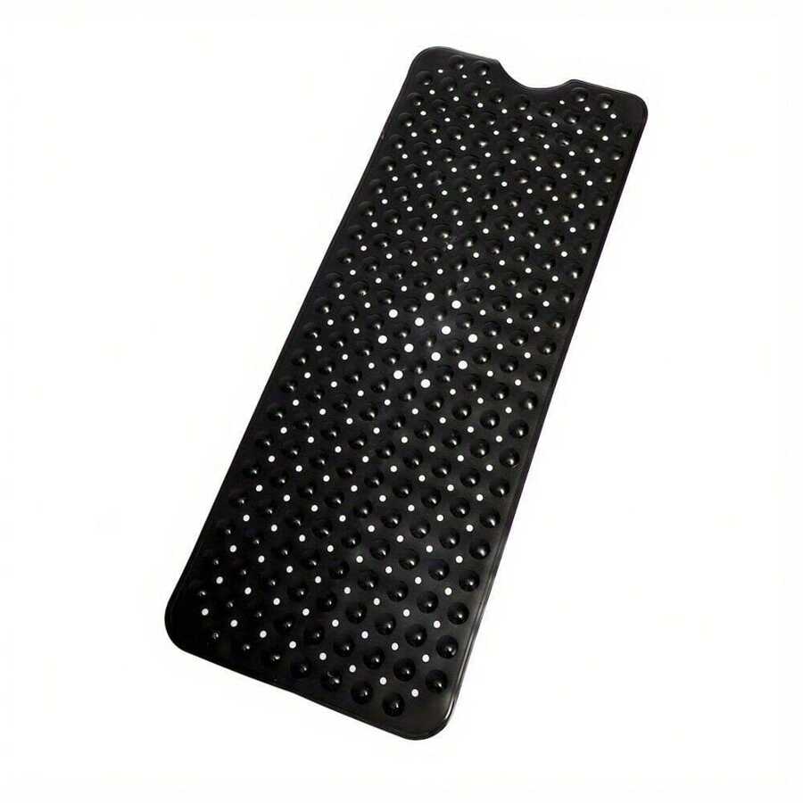EXTRA LARGE NON-SLIP BATH MAT BATHTUB BATHROOM SHOWER MAT RUBBER STRONG SUCTION - Black - View 1