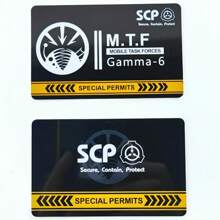 SCP Foundation GUARD Secret PVC Hardcard Special Logo Cosplay Access Grade Card - Single Piece - View 14