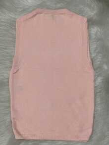 TRICOZHU WOMEN'S BLOUSE MODAL TOP PLAIN TANK TOP BRIGHT THREADS - 藕粉色 - 查看 1