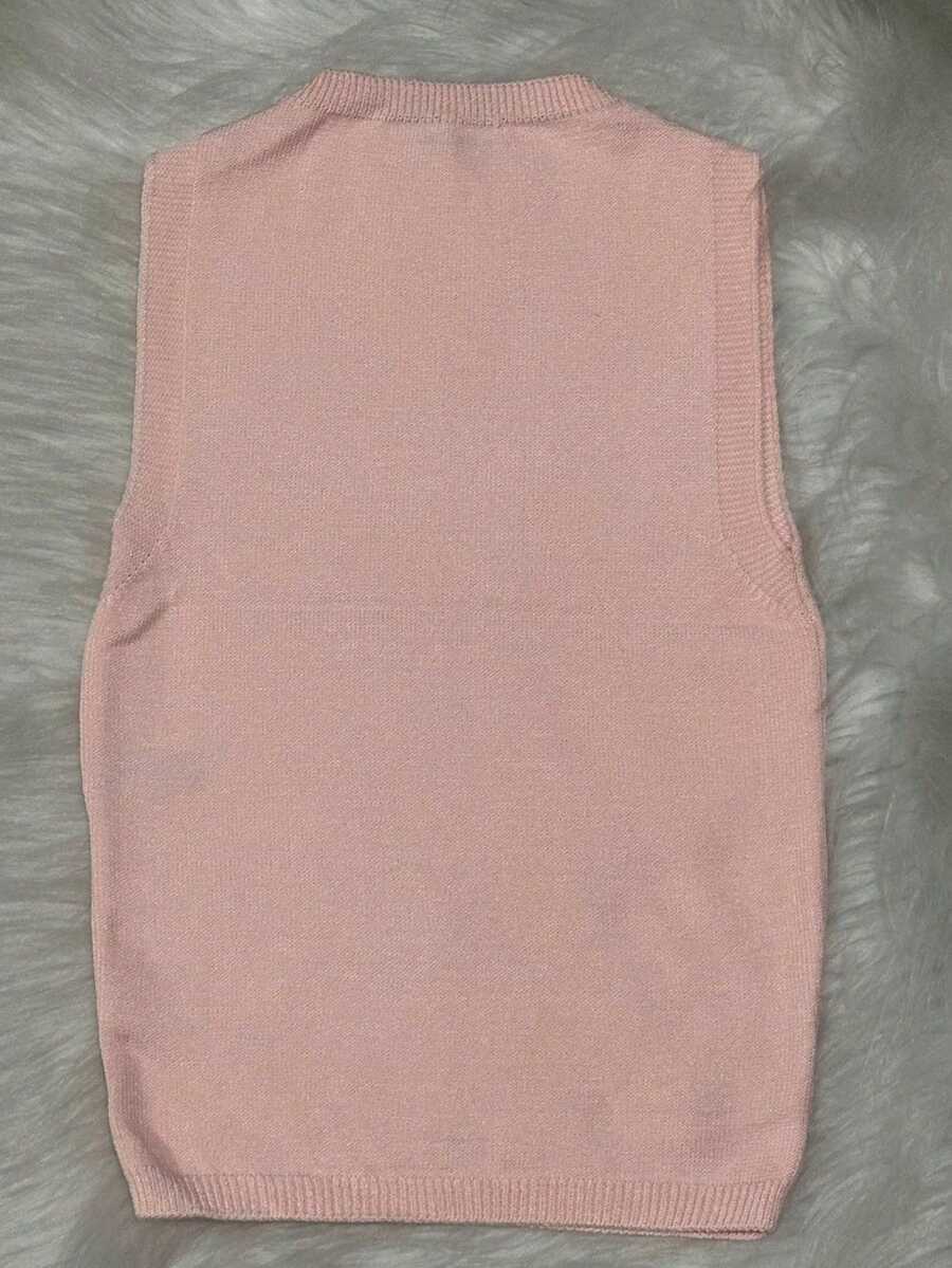 TRICOZHU WOMEN'S BLOUSE MODAL TOP PLAIN TANK TOP BRIGHT THREADS - 藕粉色 - 查看 1