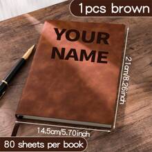 Customizable Soft-Touch Personalized Notebooks, Customizable Notebook Name, Phone Number, Exercise Books, Memo Pads, Meeting Notebooks, Soft-Leather Notebooks, Customizable Meeting Notebooks, A5 Notebooks, Diaries, Gifts, Birthday Gifts, Christmas Gifts Back To School Multi-Functional,Ornamental,Engraved Colorful,Vintage,Contracted Royal Blue,Burgundy Red,Green,Hot Pink Custom,Unique,Customized Personalized Wedding Gifts,Personalized Gifts For Women/Men,Personalized Notepads Ideal Gifts For Him Her,Boyfriend,Girlfriend,Family,Friends,Children,Students,Clients,Workers For Anniversaries,For Birthdays,For Graduation,For Weddings,For School,For Business/Work/Office - Skin-feel Soft Cover Notebook With Customized Name - View 15