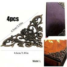 4-8pcs Decorative Wood Corner Protector For Cupboards - Bronze Finish