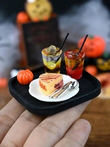 1 Set 1:12 Escala Accesorios en miniatura temáticos para casa de muñecas, figuras de modelo realistas para utilizar como props de fotografía y decoración de paisaje en miniatura