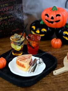 1 Set 1:12 Escala Accesorios en miniatura temáticos para casa de muñecas, figuras de modelo realistas para utilizar como props de fotografía y decoración de paisaje en miniatura