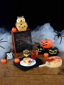 1 Set 1:12 Escala Accesorios en miniatura temáticos para casa de muñecas, figuras de modelo realistas para utilizar como props de fotografía y decoración de paisaje en miniatura