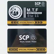 SCP Foundation GUARD Secret PVC Hardcard Special Logo Cosplay Access Grade Card - Single Piece - View 10