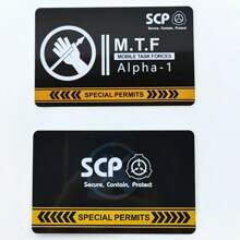 SCP Foundation GUARD Secret PVC Hardcard Special Logo Cosplay Access Grade Card - Single Piece - View 42