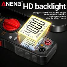 ANENG 1 套钳形万用表电流表套件，包括测试笔、ST181 钳形表 4000 计数、电容器、NCV、二极管、电阻器、蜂鸣器（400A 大电流）