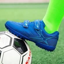 Kids Football Cleats, Wear-Resistant Non-Slip Soccer Shoes For Children Training & Match, Toddler & Little Kid Sizes 25-33 - Blue - View 7