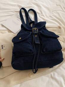 2025 New Leisure Large Capacity Fashion Multi-Function Travel Backpack, Student Backpack, School Backpack - Navy Blue - View 2