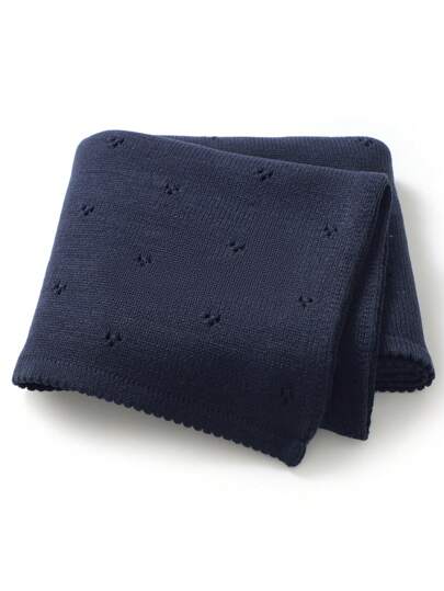 1 件简单针织多用途婴儿毯，4 季爱情情人节