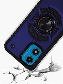 FUNDA USO RUDO CLIP O CON ANILLO PARA MOTO G04 MOTO G24 - Azul - Ver 5