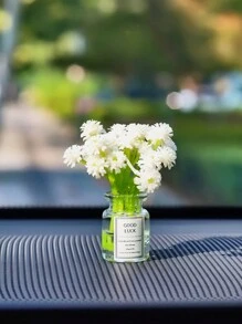 Mini Simulation Star Vase Car Decoration Ornaments Car Center Console Decoration Gadgets
