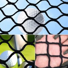300x300cm HDPE Golf Übungsnetz Golfnetz Trainingsnetz Trainingsfeld Zielnetz - Schwarz - Übersicht 5