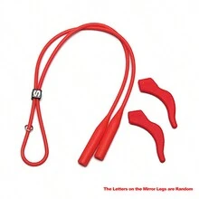 1 bộ dây đeo kính co giãn unisex và móc tai silicon thể thao cho nam nữ, kính mắt thời trang, kính đọc sách (chữ trên gọng kính ngẫu nhiên) Phụ kiện kính mắt cho nữ - Nhiều màu - Xem 15