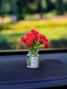 Mini Simulation Star Vase Car Decoration Ornaments Car Center Console Decoration Gadgets
