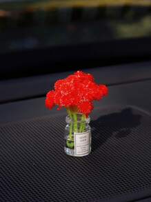 Mini Simulation Star Vase Car Decoration Ornaments Car Center Console Decoration Gadgets
