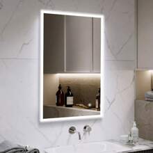 100x60 Badspiegel mit LED Beleuchtung Wandspiegel Badezimmerspiegel Lichtspiegel