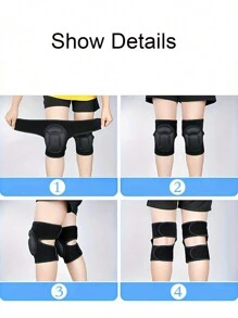 1PC S/M/L/XL Non-Slip Thick Soft Breathable Black Knee Pads , For Dance Volleyball Basketball Football Tennis Running Sport Workout Men Women Summer Outdoor Cycling Protector Knee Brace Gym Accessories Knee Support Sports Knee Pads Gym Knee Pads
