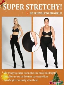 一双300克加厚保暖连裤袜或200克薄款加厚绒面连裤袜，大码，女士冬季保暖半透明连裤袜，保暖加厚长款连裤袜，绒面加厚连裤袜，保暖连裤袜，不透明冬季保暖加厚连裤袜，舒适保暖 - 彩色 - 查看 12