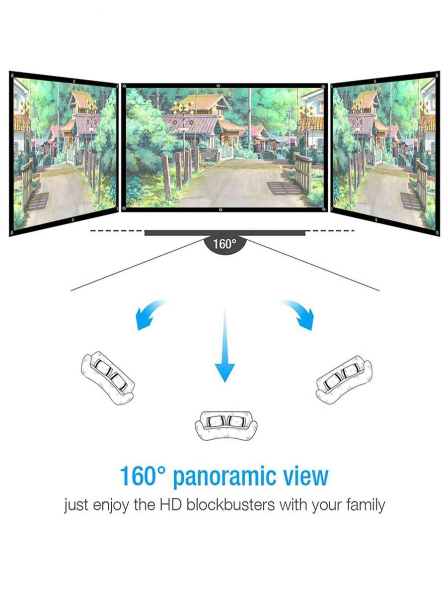 4k Ultra High Definition Projection Screen Projection 60 Inch 150 Inch