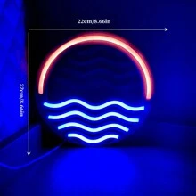 1 件霓虹灯木制工艺猫爪墙壁装饰灯,尺寸 9.44x8.66 英寸/24x22 厘米,由电池或 USB 供电,LED 氛围灯适用于卧室、宿舍、露台、酒吧、生日、圣诞节、节日装饰 - 白色 - 查看 19