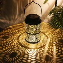 1 件户外太阳能装饰花灯，时尚铁艺台灯，适用于后院，户外照明装饰，情人节节日和庆祝氛围装饰，适用于小路、庭院、露台的户外花园照明 - 多色 - 查看 4