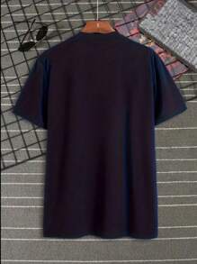 Boston Men's T-Shirt Premium Shirt Short Sleeve Blouse 100% Cotton New Release - Màu xanh hải quân - Xem 2