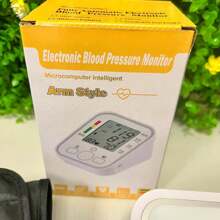 Automatic And Voice-Activated Smart Blood Pressure Monitor In Spanish That Provides Instructions, Automatic Measurements, Automatic Compression And Decompression, Sphygmomanometer - White - View 5