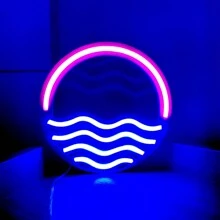 1 件霓虹灯木制工艺猫爪墙壁装饰灯,尺寸 9.44x8.66 英寸/24x22 厘米,由电池或 USB 供电,LED 氛围灯适用于卧室、宿舍、露台、酒吧、生日、圣诞节、节日装饰 - 白色 - 查看 53