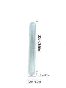 1入組旅行便攜牙刷杯子浴室牙膏支架收納盒盒收納旅行化妝品收納杯子新款創意旅行便攜牙刷盒支架管套收納防塵殼套浴室配件化妝品工具 - 薄荷綠 - 查看 8