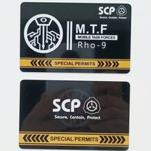 SCP Foundation GUARD Secret PVC Hardcard Special Logo Cosplay Access Grade Card - Single Piece - View 44