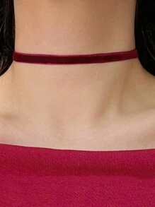 Vintage Wine Red Classic Choker Necklace, Women's Retro Collar Necklace With Extension Chain, Suitable For Christmas, Valentine's Day, Birthday, Prom Or Daily Wear,Mom,Mother,Mother's Day,Gift
