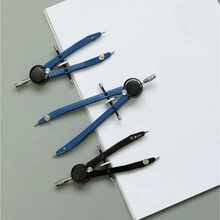 1set High Precision Metal Compasses In Metallic Box, Includes 2 Refill Leads & 1 Eraser For Engineering Drawing, School, Office, Exam - Sets - View 7