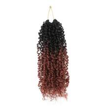 FULCRUM 8/10/12 Inch Yanky Twist Crochet Hair 26 Strands/Pcs Fluffy Spring Mini Twist Crochet Braids Short Bob Passion Twist Curly Synthetic Braiding Hair Extensions For Women & Girls
