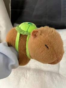 Juguete de peluche de Capibara de 18cm/7 pulgadas con sostén de cortina - Juguete de animal de peluche suave y lindo, regalo multifuncional de diseño de roedor para adolescentes y adultos, coches, bicicletas, decoración de cortinas - Multicolor - Ver 3